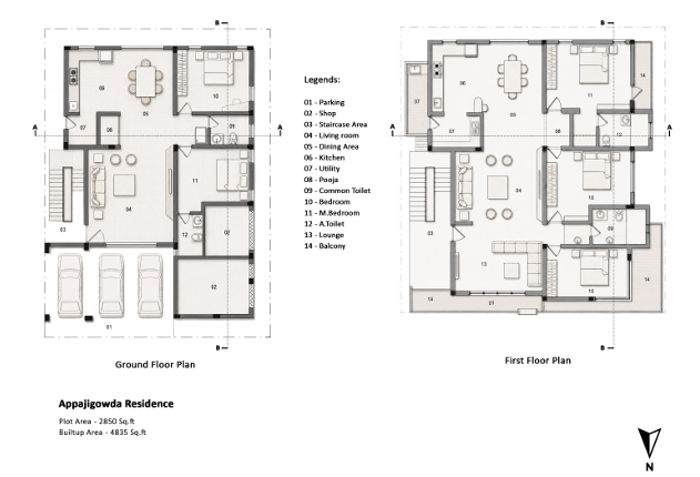 Appaji Residence Floor Plans